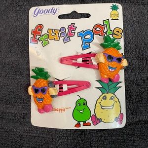 Pineapple cartoon hair clips